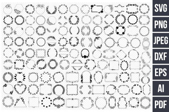Download 110+ Floral Wreath Svg Bundle, Floral - Wreath Collection