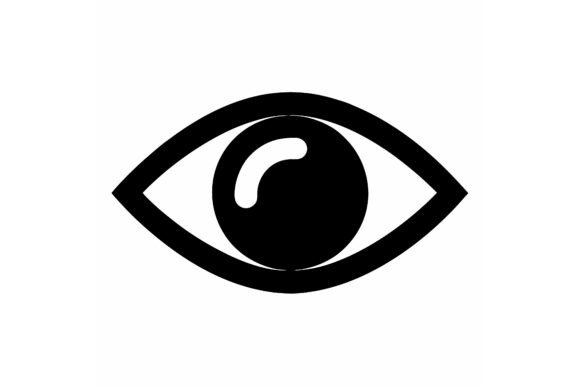 Download Eye Visibility Icon Black Silhouette - Visibility Collection