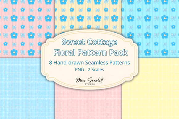 Download Sweet Cottage Floral Pattern Pack PNG - Pattern pack Collection