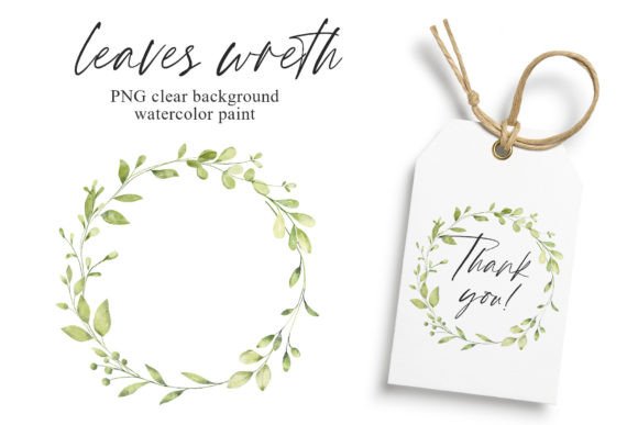 Download Watercolor Leaves Wreath, Leaf Frame. - Wreath Collection