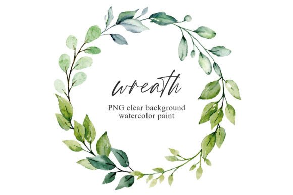 Download Watercolor Leaves Wreath, Floral Clipart - Wreath Collection