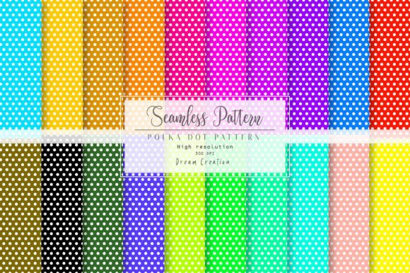Download Colorful Seamless Polka Dot Pattern Pack - Pattern pack Collection