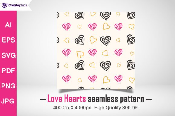 Download Love Hearts Seamless Digital Paper Free - Premium Resources