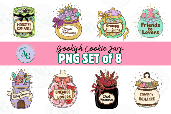 Download Romance Bookish Tropes Cookie Jar Set - Cook Collection